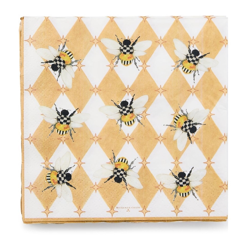 Mackenzie Childs Queen Bee Dinner Paper Napkins